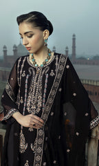 Shamooz Stitched 3 Piece Formals Collection'2025-Galaxy Black SEM-0780
