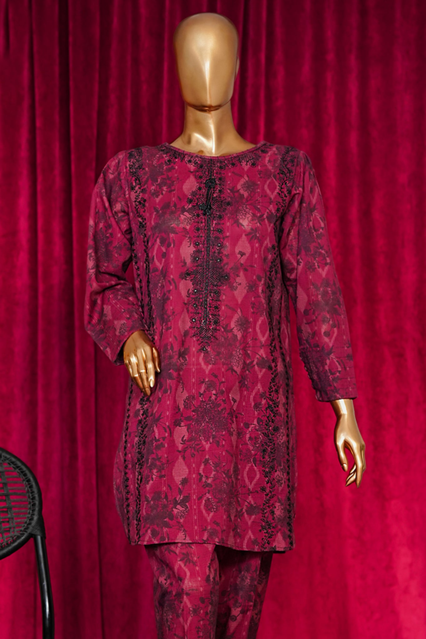 HZ Co Ords Stitched Blooming Winter Khaddar Collection'2025-KPE-111