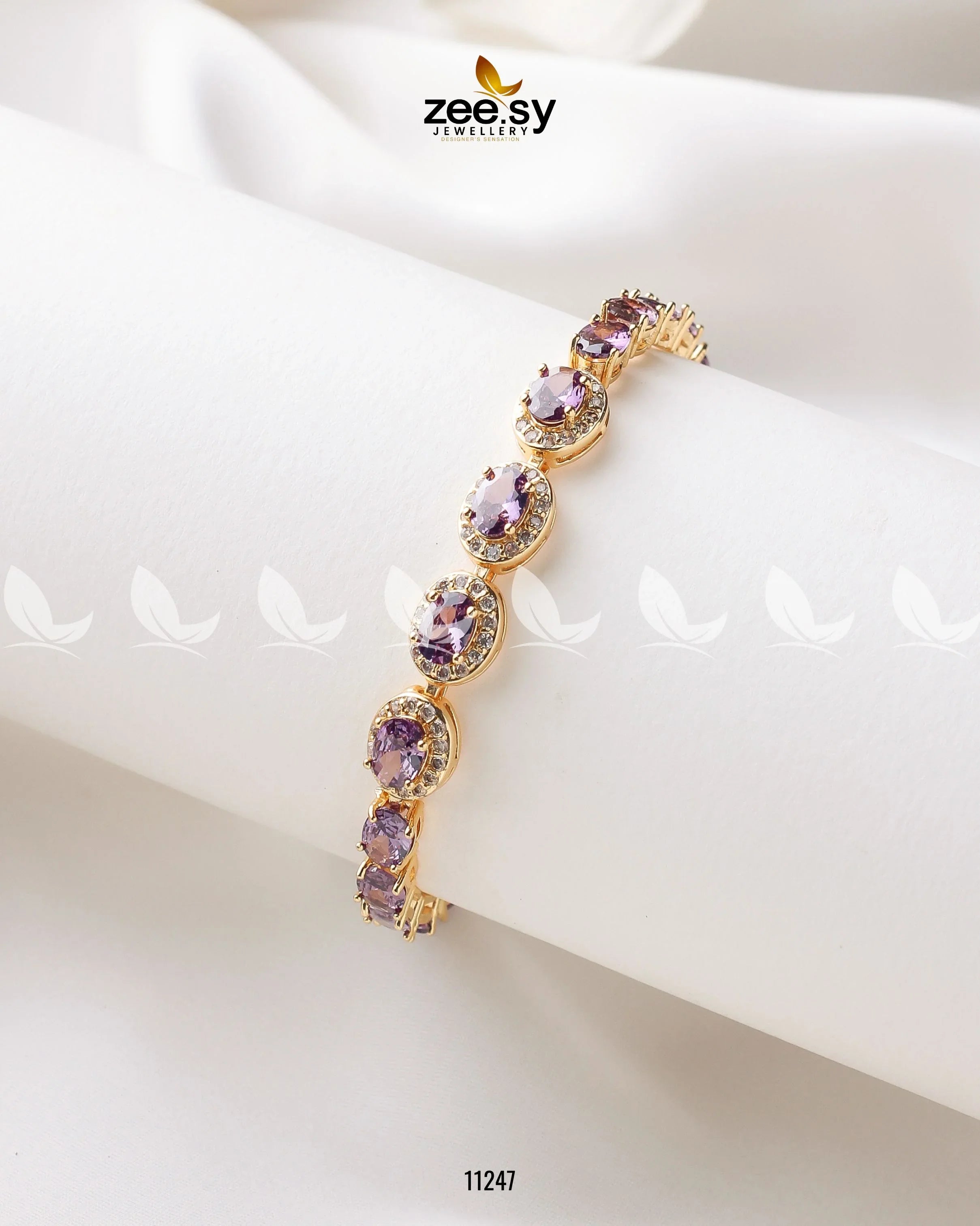 Burmese Bracelet Purple - Zeesy Jewellery