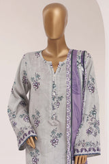 Sada Bahar Stitched 3 Piece Printed Lawn Vol-10 Suit-PR-1128-GREY