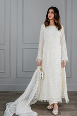 Manahils Stitched Luxury Pret-PURE IVORY DREAMS