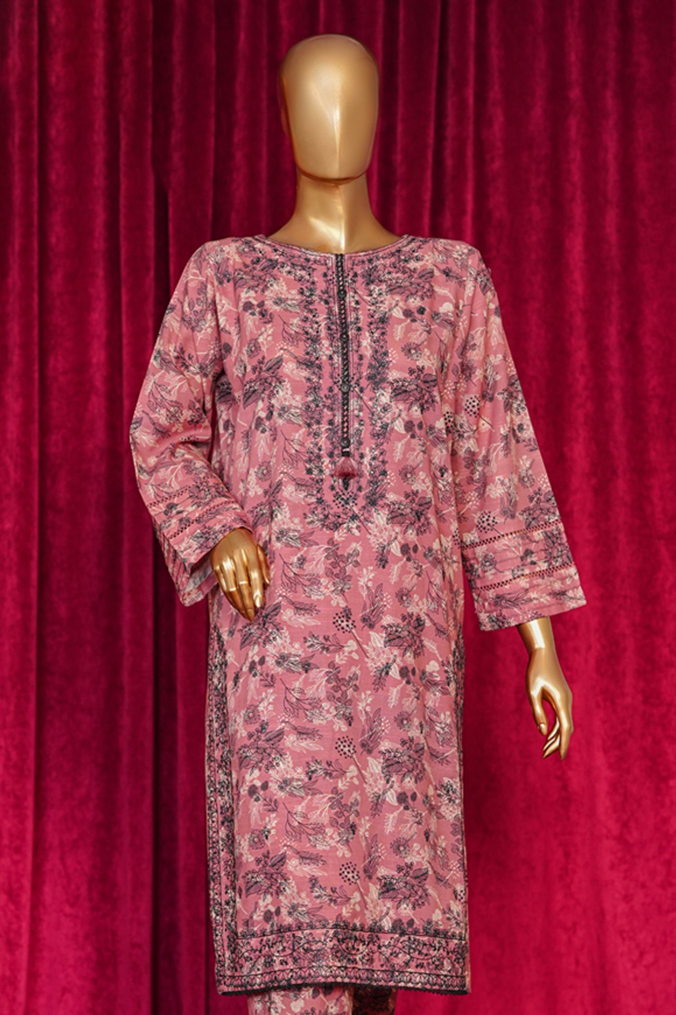 HZ Co Ords Stitched Blooming Winter Khaddar Collection'2025-KPE-115