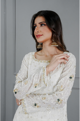 Manahils Stitched Luxury Pret-PURE IVORY DREAMS
