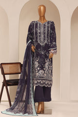 Signature By Sada Bahar Stitched 3 Piece Festive Emb Lawn Limited Edition Suit-EMB-1181-BLUE