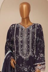 Signature By Sada Bahar Stitched 3 Piece Festive Emb Lawn Limited Edition Suit-EMB-1181-BLUE