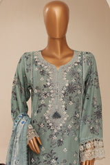 Signature By Sada Bahar Stitched 3 Piece Festive Emb Lawn Limited Edition Suit-EMB-1183-MINT