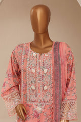 Signature By Sada Bahar Stitched 3 Piece Festive Emb Lawn Limited Edition Suit-EMB-1184-PINK