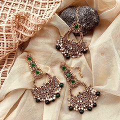 Made For Her-Aura Earrings & Tikka Set