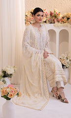 Shamooz Stitched 3 Piece Formals Suits-Mist Ivory SEM-0769