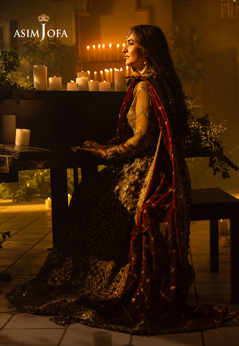 Asim Jofa Khwab-e-Naubahar Ajnb-11 Embroidered Chiffon 3 Pcs