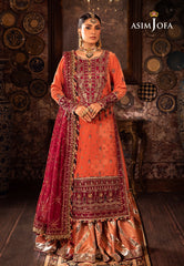 Asim Jofa Makhmal - Wedding Velvet Ajmm-01 Embroidered Velvet 3 Pcs