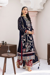 Andaz e Makhmal By Zebtan Unstitched 3 Piece Luxury Formals Suit-ZAM-11