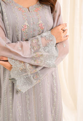 Zouj Unstitched 3 Piece Luxe Chiffon Edit Collection'2025-Blossom Grace