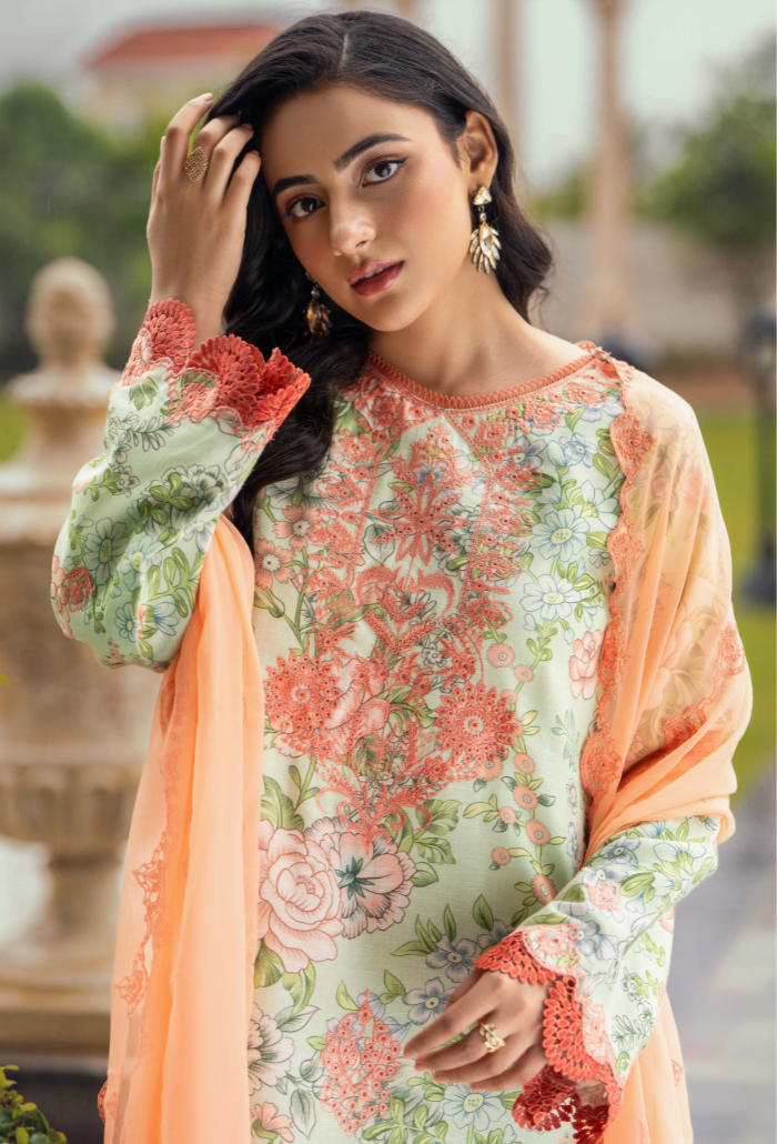 Diva By Humdum Unstitched 3 Piece Emb Karandi Collection'2024