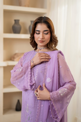 Anaya Noor By Zebtan Unstitched 3 Piece Luxury Formals Suit-AN-01