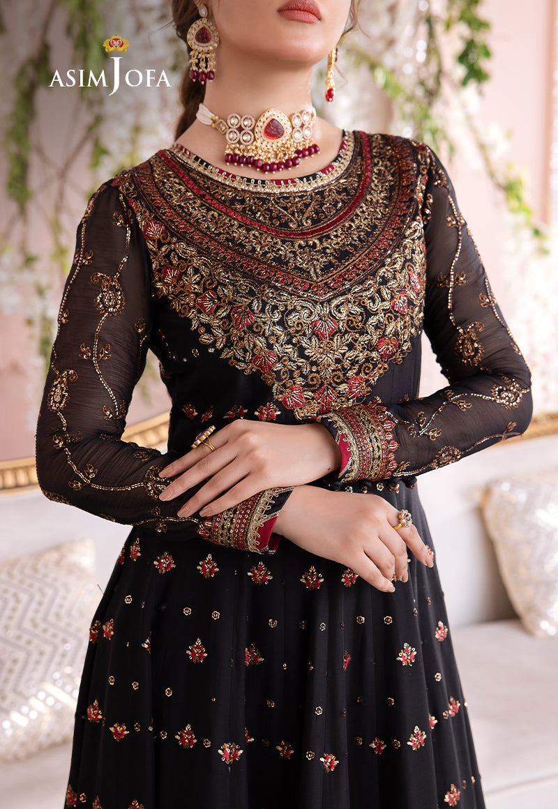 Asim Jofa Chandni '23 Ajcc-06 Designers Stitched Embroidered Chiffon 3 Pcs