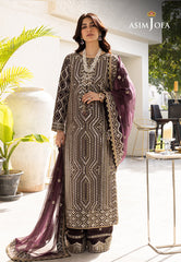 Asim Jofa Mera Haseen Jora - RTW Ajjh-01 Embroidered Raw Silk 3 Pcs
