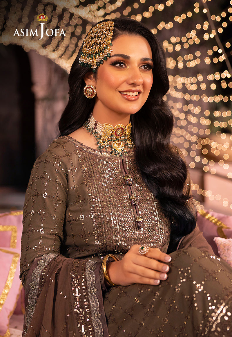 Asim Jofa Dastaan Ajda-05 Embroidered Lawn Silk 3 Pcs