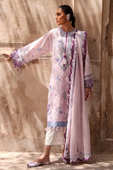 Elan Unstitched 3 Piece Luxury Lawn Collection'2025-12-B-Alara