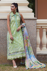 Wes By Farah Talib Aziz Unstitched 3 Piece Luxury Summer Collection-12-Kiara Kiwi