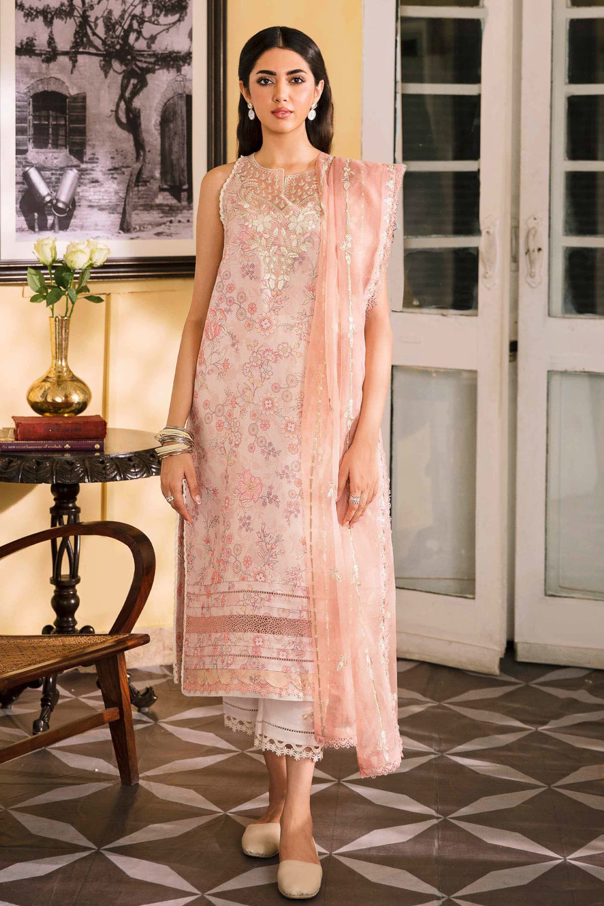 Dastaan by Seran Unstitched 3 Piece Festive Lawn Collection'2023-12-Leila