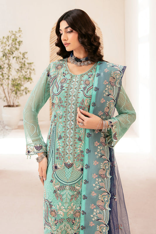 Rangoon By Ramsha Unstitched 3 Piece Luxury Emb Chiffon Vol-12 Collection'2024-D-1207