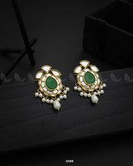 Nobie Earrings Green - Zeesy Jewellery