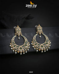 Armeena's Earrings Green - Zeesy Jewellery