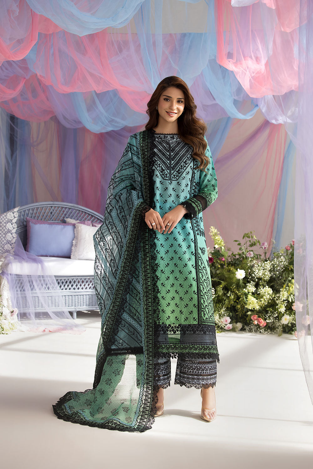 Sobia Nazir Unstitched 3 Piece Luxury Lawn Collection-D-12-A