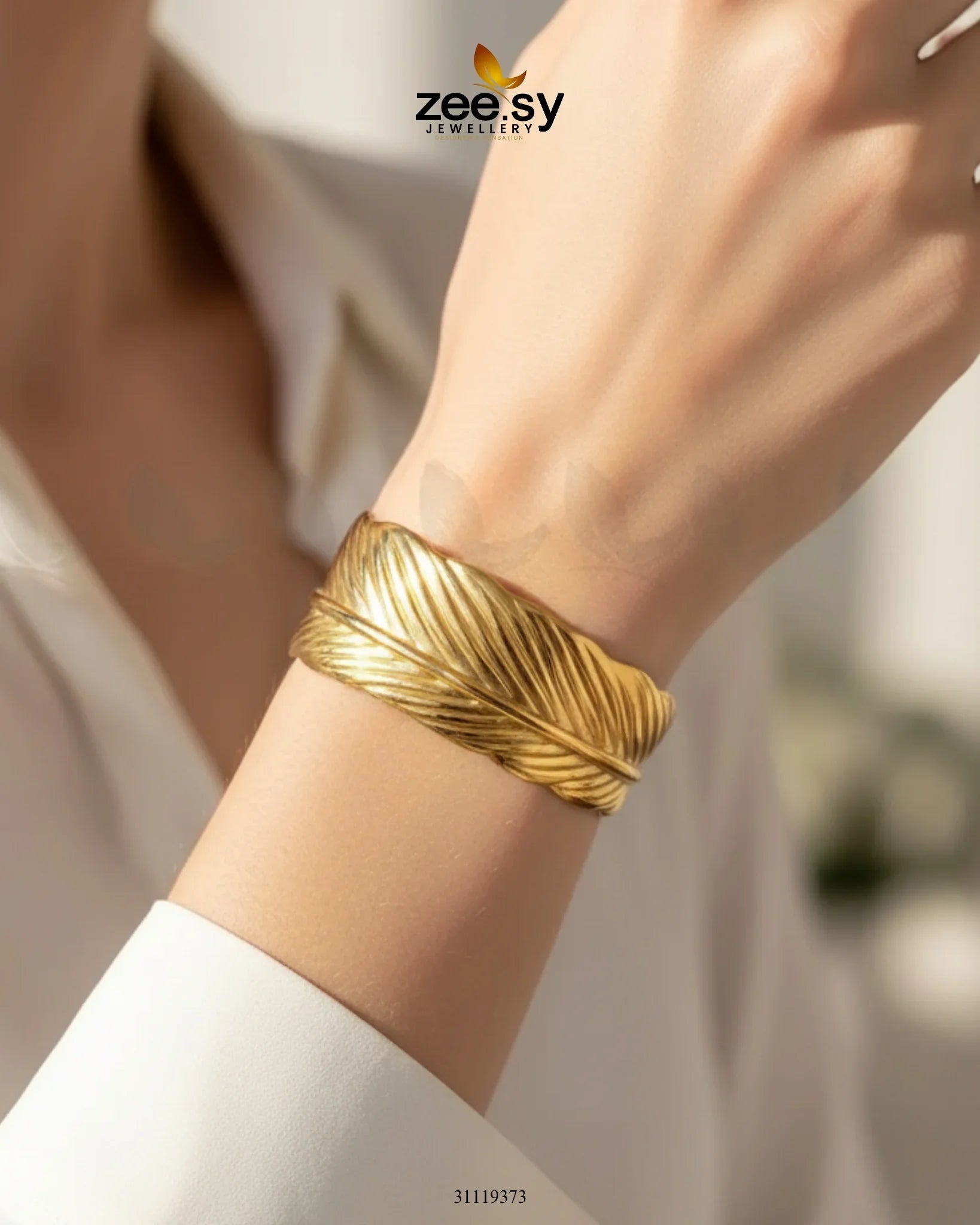 Egyptian Regal Leaf Bracelet - Zeesy Jewellery