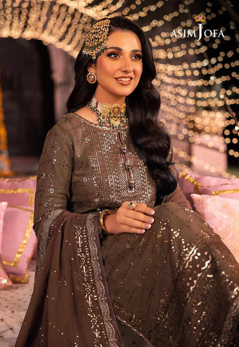 Asim Jofa Dastaan Ajda-05 Embroidered Lawn Silk 3 Pcs