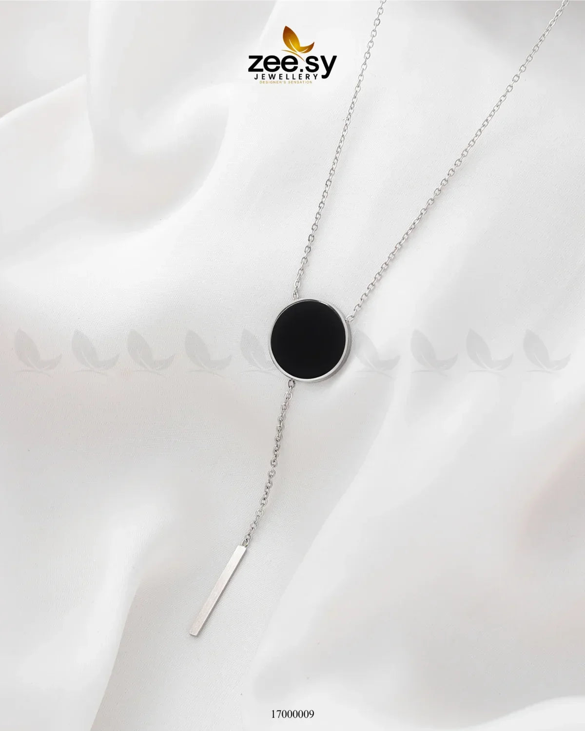 Chains-0042 Silver Black - Zeesy Jewellery