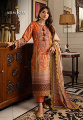 Asim Jofa Aira & Asra Pret Ajiwp-12 Embroidered Khaddar Stitched 3 Pcs