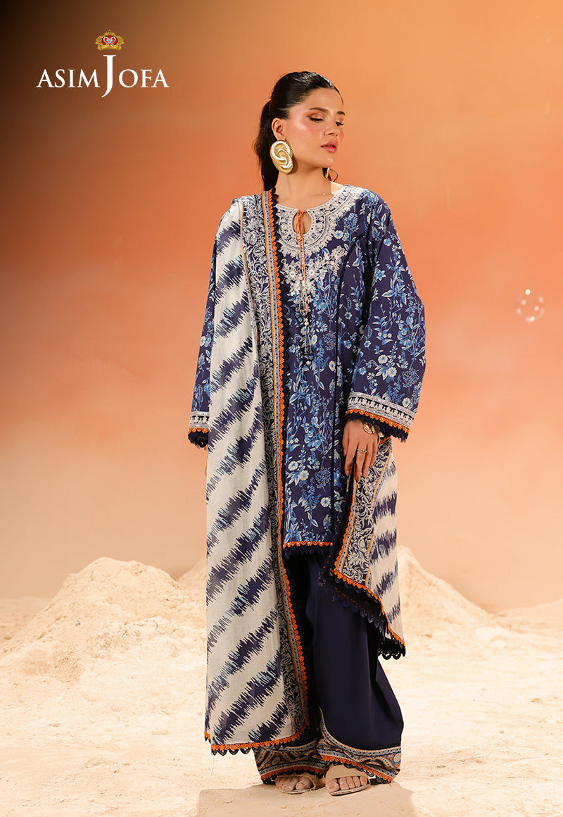 Rhapsody By Asim Jofa Unstitched 3 Piece Summer Collection'2025 Ajubu-23