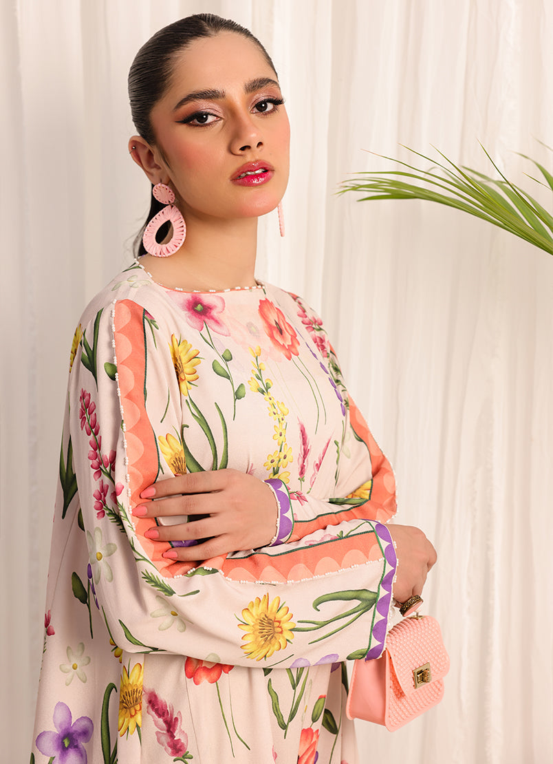Zlooms 1 Pc Poly Silk Long Dress  - ZL25-C05-05