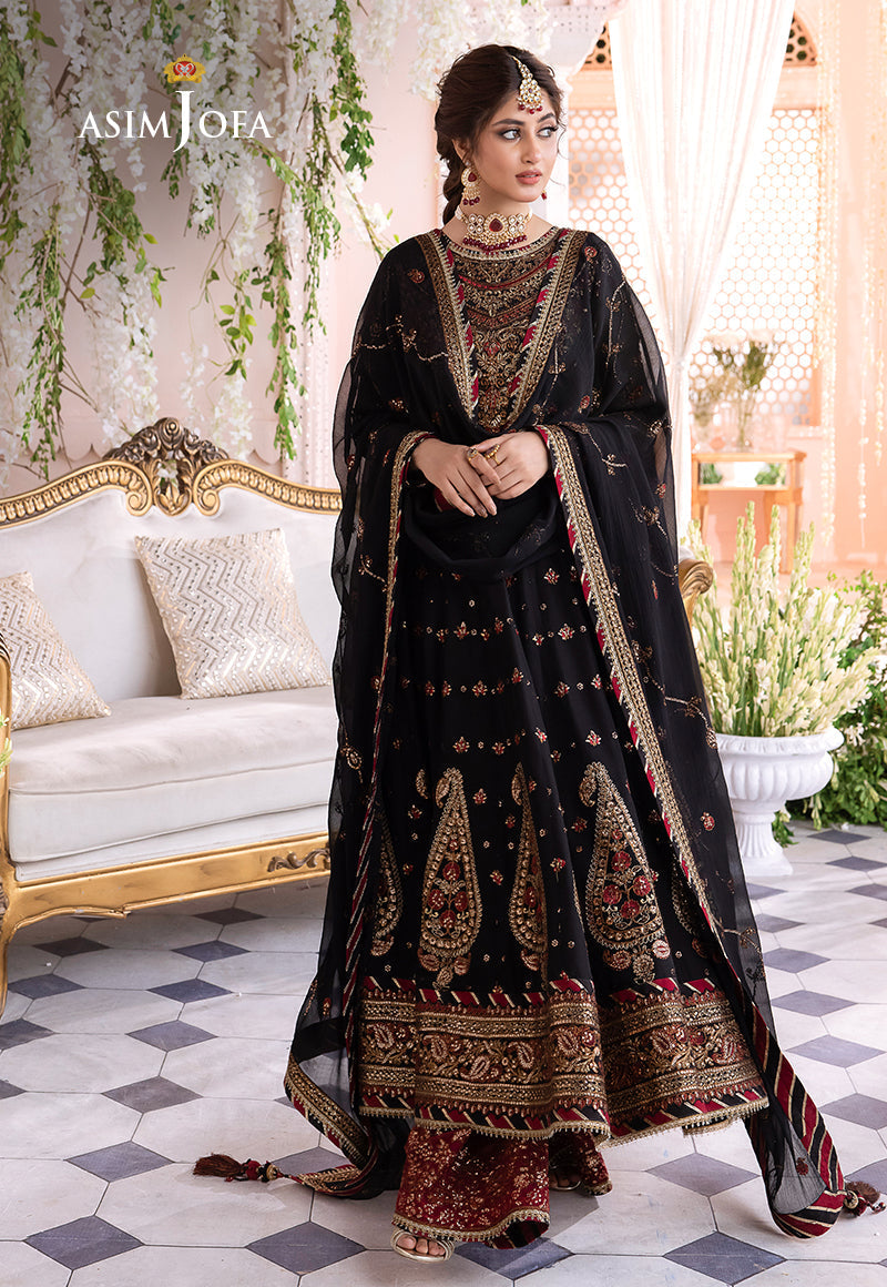 Asim Jofa Chandni '23 Ajcc-06 Designers Stitched Embroidered Chiffon 3 Pcs
