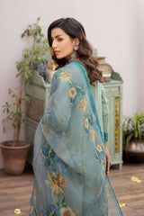 La Rossa Stitched 3 Piece Luxury Lawn Eid Edit Collection'2024-LE-24-11 Juniper Green