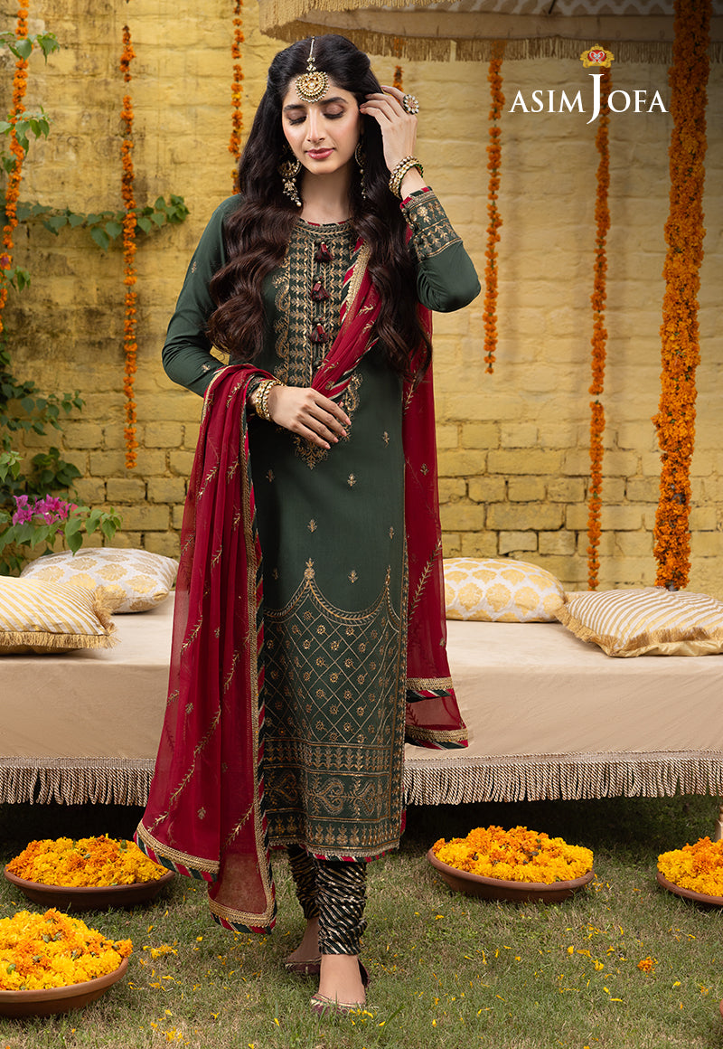 Asim Jofa Abresham '23 Ajab-16 Embroidered Lawn Silk 3 Pcs