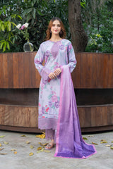 Mah E Noor By Panache Apparel Stitched Collection-Lavender Bloom