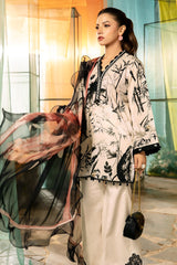 M.Basics By Maria B Unstitched 3 Piece Lawn Vol-01 Collection-13-B