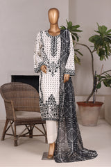 Khombi Stitched 3 Piece Luxury Cotton Collection'2025-134-IC-Ithan Black Arrow