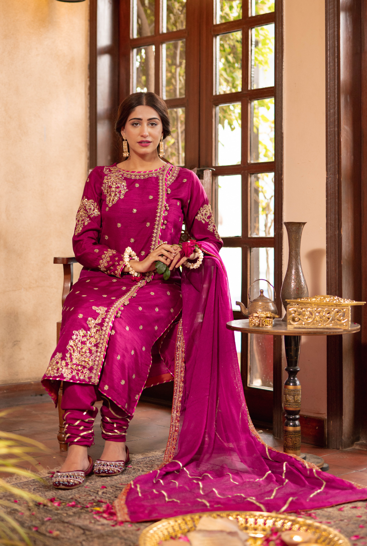 Omal By Komal Stitched 3 Piece Formals Collection'2025-Mehnaaz - 3Pc
