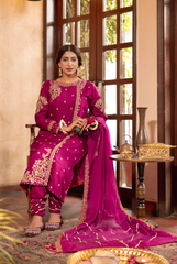 Omal By Komal Stitched 3 Piece Formals Collection'2025-Mehnaaz - 3Pc