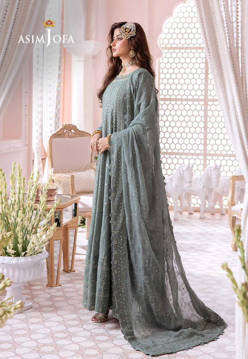 Asim Jofa Chandni '23 Ajcc-07 Designers Stitched Embroidered Chiffon 3 Pcs