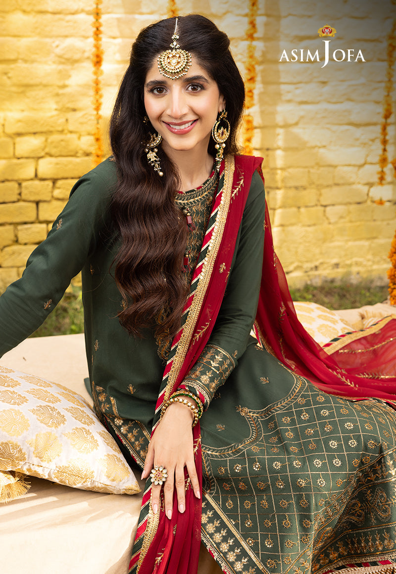 Asim Jofa Abresham '23 Ajab-16 Embroidered Lawn Silk 3 Pcs