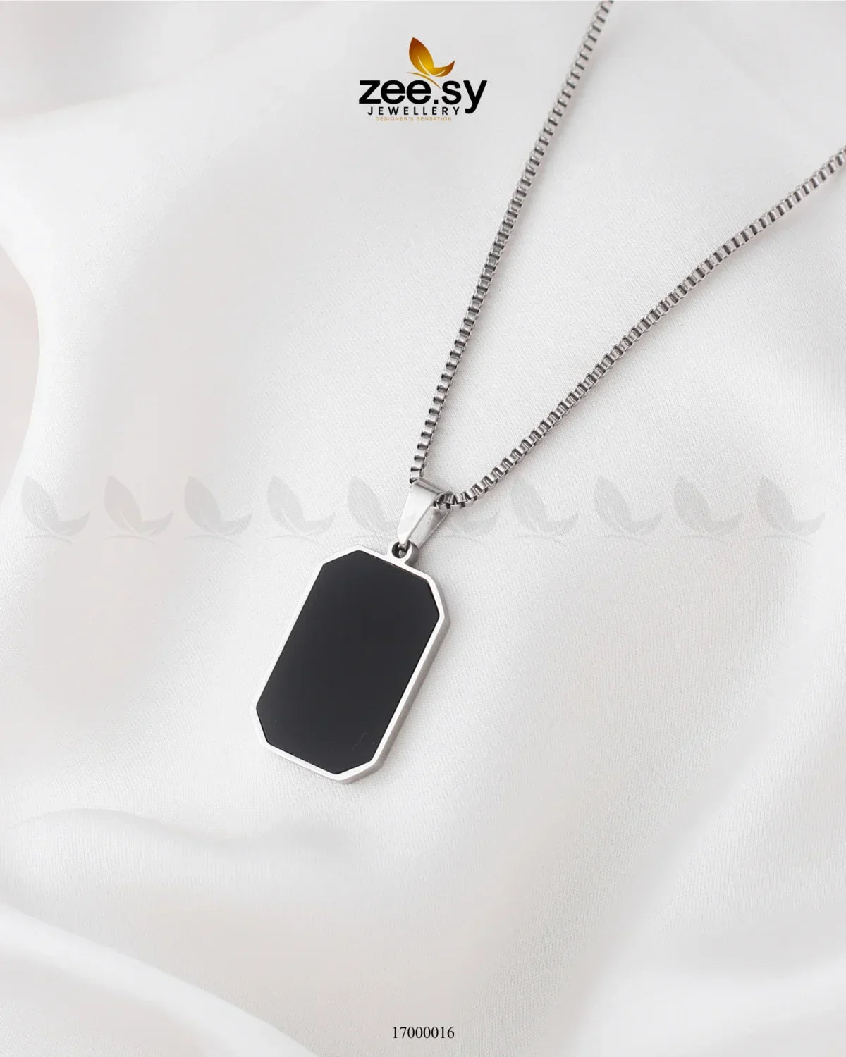 Chains-0044 Silver Black - Zeesy Jewellery