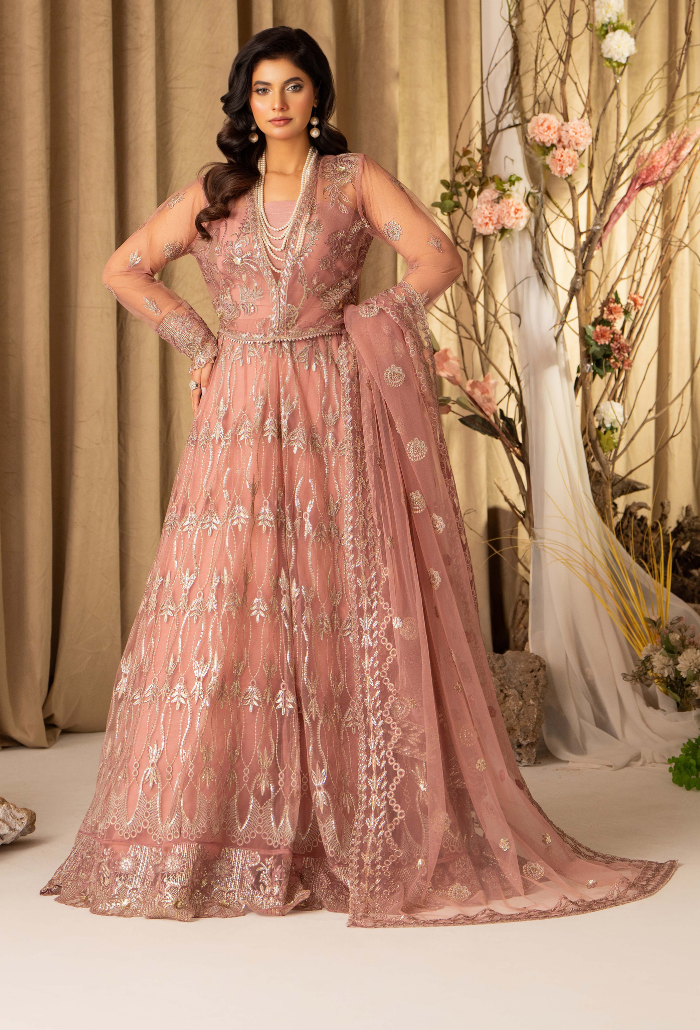 House Of Chiffon By Humdum Unstitched 3 Piece Luxury Formals Collection'2024-D09