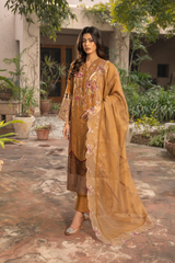 Mehru By Zebtan Unstitched 3 Piece Luxury Lawn Spring Suit-Mehru MZ-02