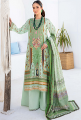 Saira Bano By Humdum Unstitched 3 Piece Emb Lawn Collection'2024