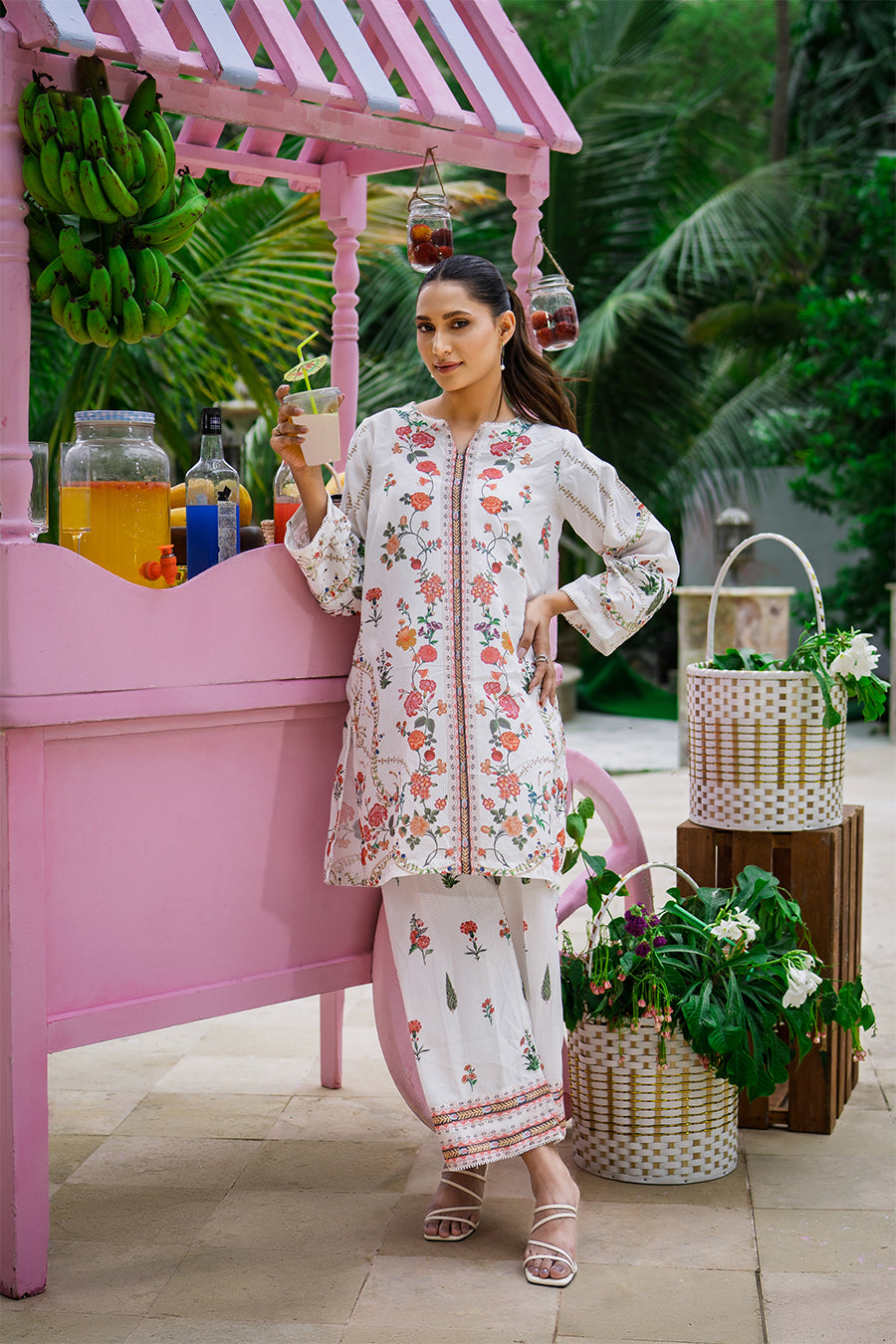Sip N Style by Opole Stitched 2 Piece Summer Collection'2025-Rose Mojito